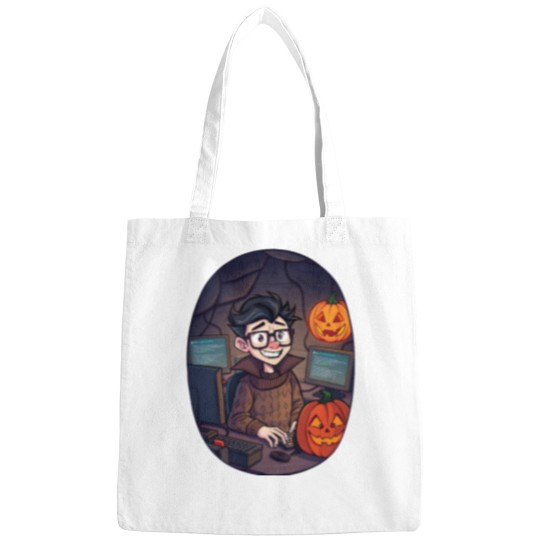Discover halloweens computer Geek 2 Bags