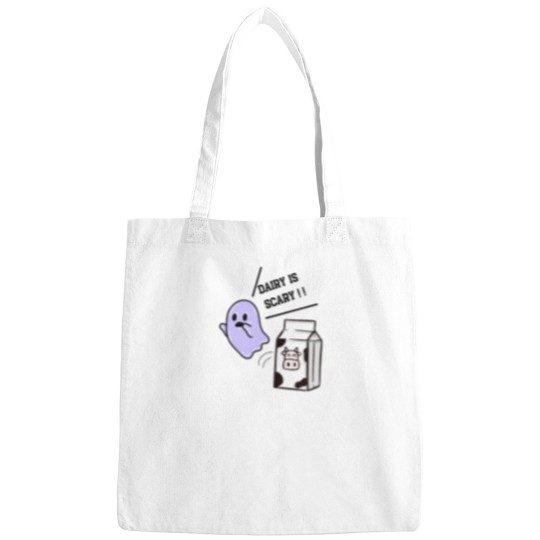 Discover Dairy is scarys lactose intolerant funnys quote Bags