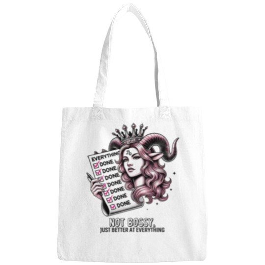 Discover Capricorn Not Bossy Just Better At Everything T-Shirt Bags