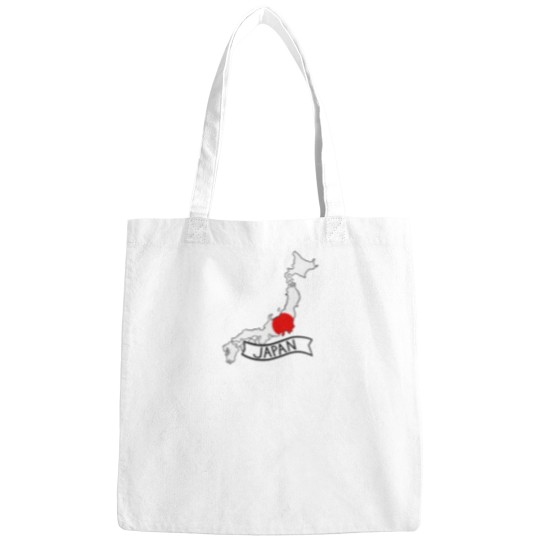Discover Japan flags Map Bags