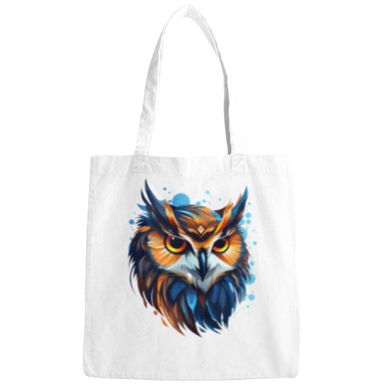 Discover Cartoon Style Owl EDC Owl Painting Drawing Logo  - wall arts - Art Prints and More Bags