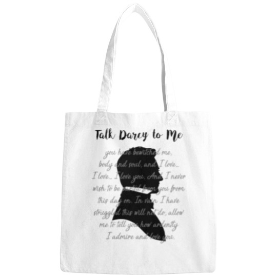Discover Talk Darcy to Me - funnys Literary Bookworm Gift - Jane Austen Present - englishs novels Gift for Geeks - N Bags