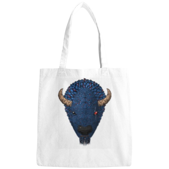 Discover Blue Buffaloss Head Bags