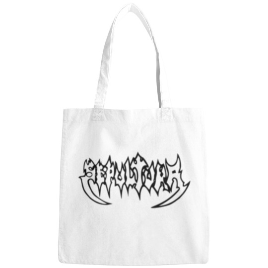 Discover black Sepultura logo Bags