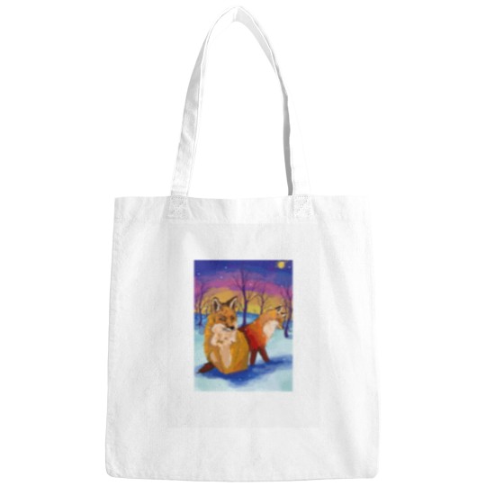Discover Snowy Foxes Bags