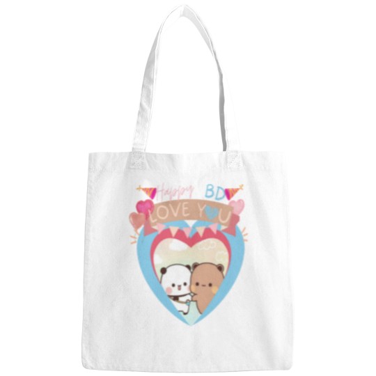 Discover BUBU DUDU PANDA BEAR loves HAPPY BIRTHDAY 2024 Bags