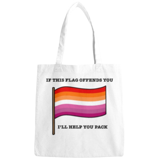 Discover Lesbian If This flags Offends You Parody Bags