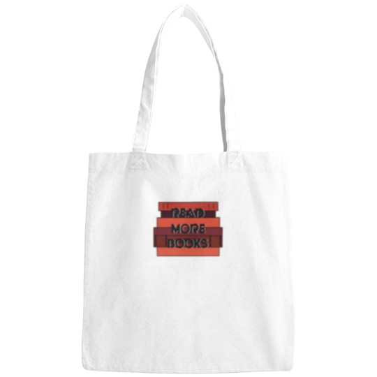 Discover Read More Books red book stack Bags