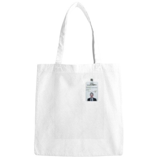Discover Severance series lumon industries IRVING BAILIFF Badge fan works   by ironpalette Bags