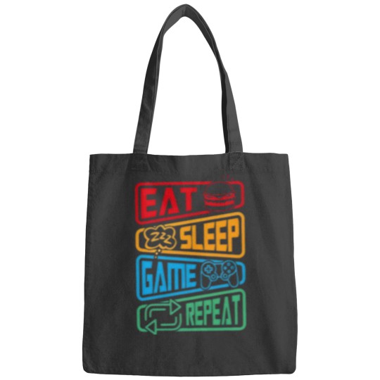 Discover Eat Sleep Game Repeat Bags, Youtuber Gamer Bags