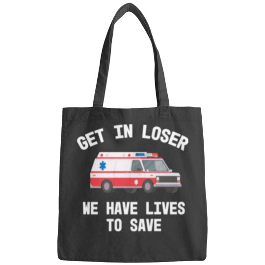 Discover EMS Paramedic EMT Get In Loser Ambulance Graphic Graduation Gift Bags
