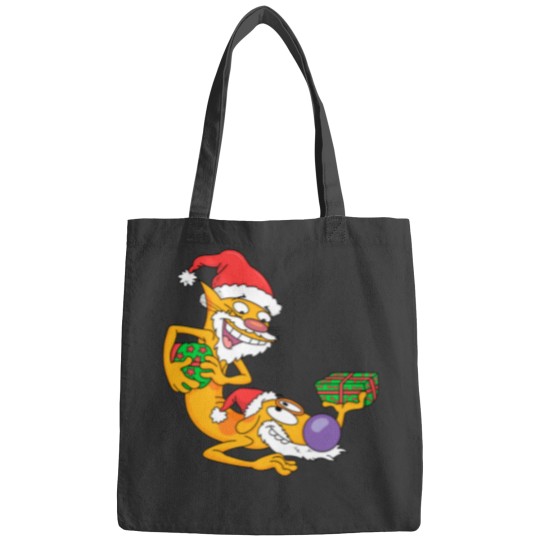 Discover catdog xmas Graphic Bags