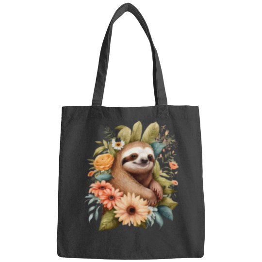 Discover Sloth Lover Bags featuring Floral and Graphic Styles