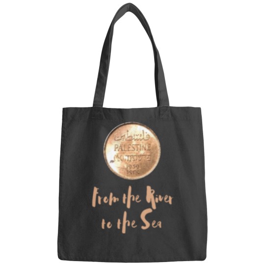 Discover 1939 Palestinian Coin Bags with From the River to the Sea as a Caption