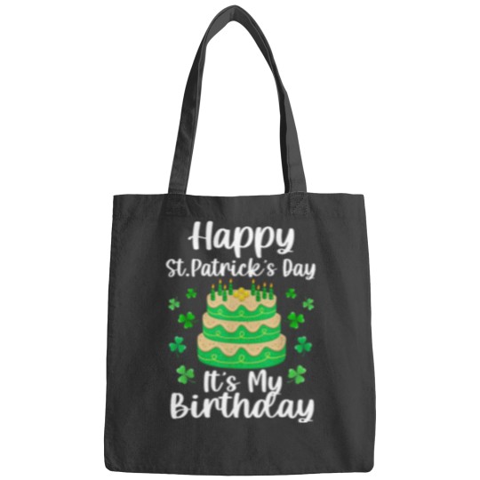 Discover Happy St. Patrick's Day It's My Birthday Shamrock Irish Bags