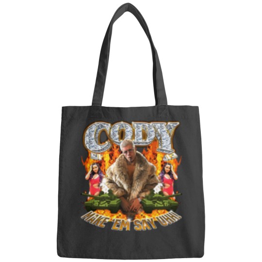 Discover Cody Rhodes Make 'Em Say Uhh Bags Cotton Men's Bags