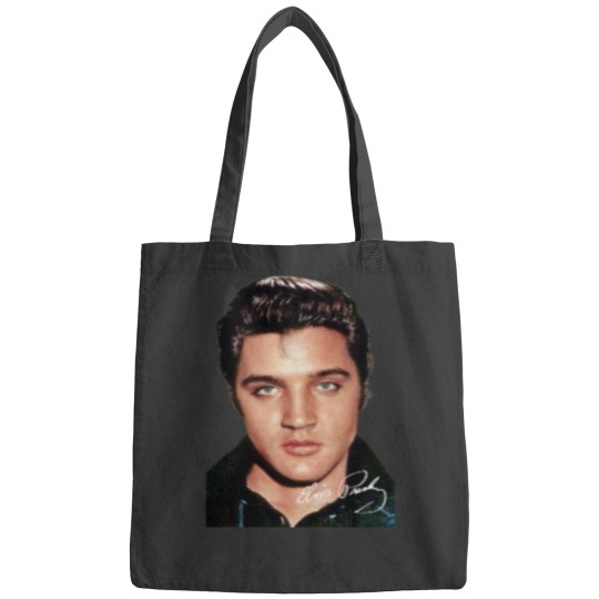 Discover Elvis Presley Signature Bags Short Sleeve Cotton White Women Men S to 5XL