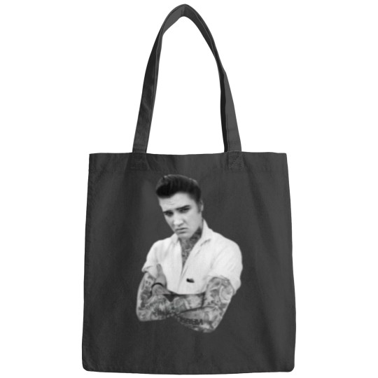 Discover Elvis Presley Tattoo Rockabilly Bags Black
