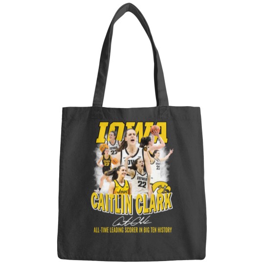 Discover Caitlin Clark All Time Leading Scorer In Big Ten History Bags, Basketball 2024 Caitlin Clark Bags