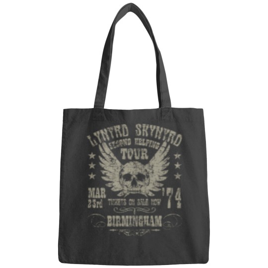 Discover Lynyrd Skynyrd 1974, distressed Bags, Lynyrd Skynyrd rock band Bags