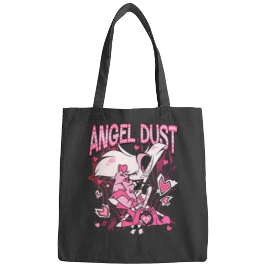 Discover Hazbin Hotel Angel Dust And Fat Nugget Cute Bags