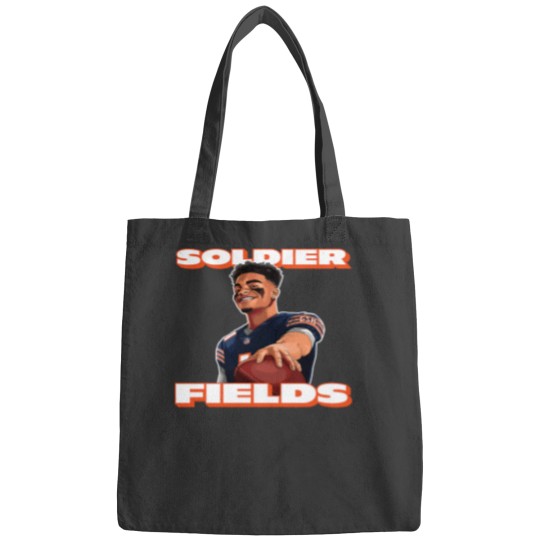 Discover Soldier Fields, Justin Fields, Chicago Bears Bags