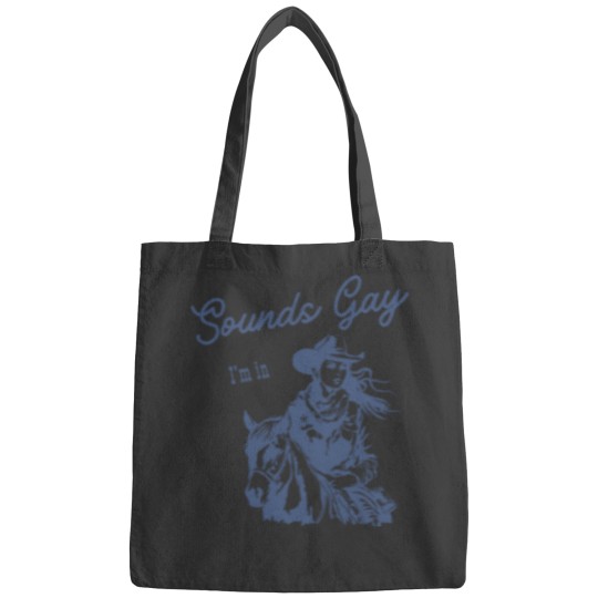 Discover SOUNDS GAY Im In Bags, Sapphic Bags, Lesbian Cowgirl, Vintage Lesbian Pride Bags