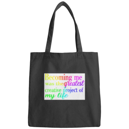 Discover Becoming me was the greatest creative project of my life Baseball ¾ Sleeve Bags