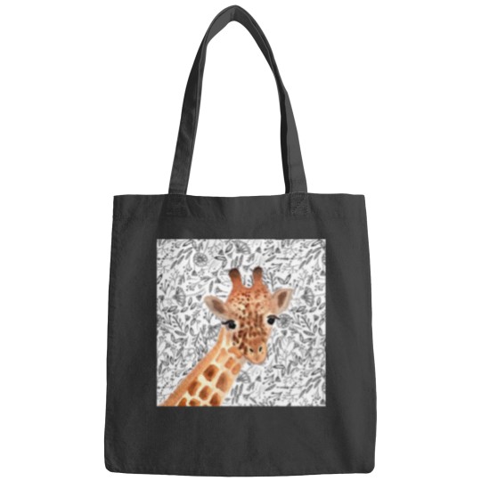 Discover Watercolor Giraffe Throw Pillow Bags