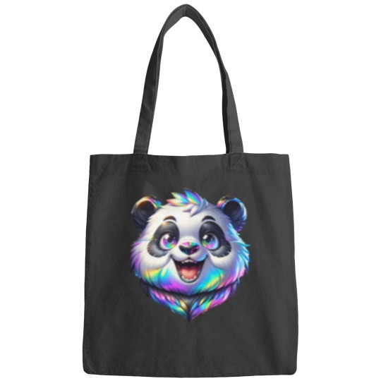 Discover Holographic Rainbow Fur PandaActive Bags