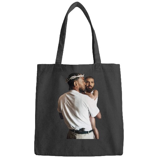 Discover Kendrick Lamar Holding Baby Drake Unisex Cotton Bags