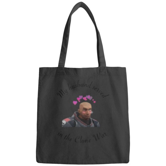 Discover Wrecker Husband Black Font Bags