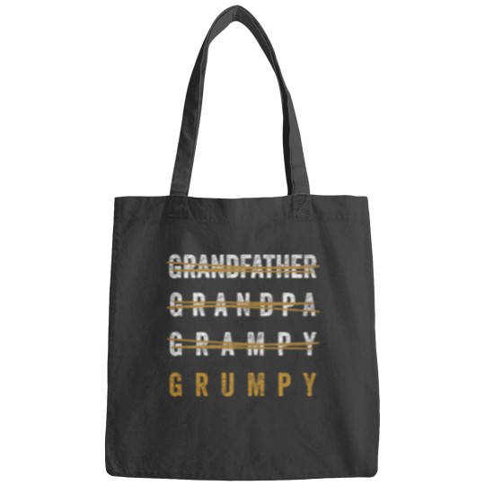 Discover Funny Pun Grandfather Humor Grandpa Joke Grumpy Essential Bags