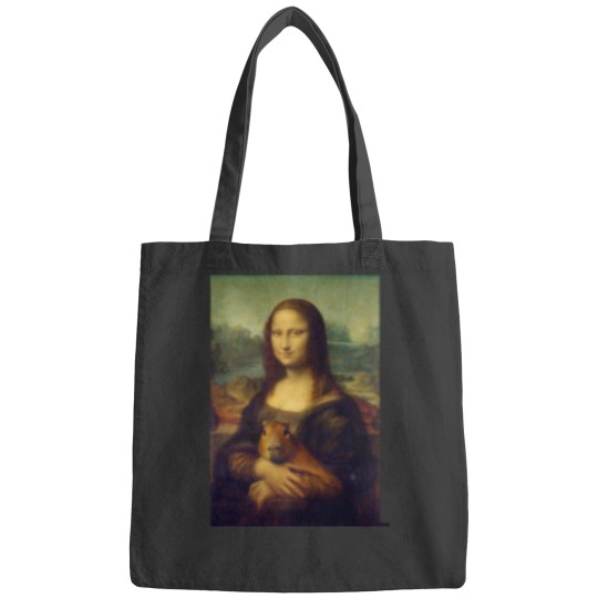 Discover mona lisa Capybaras Bags