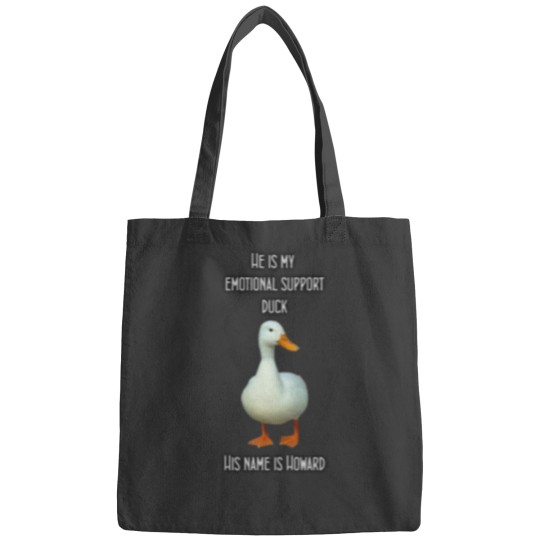Discover Howard my emotional support duck Fitted Bags