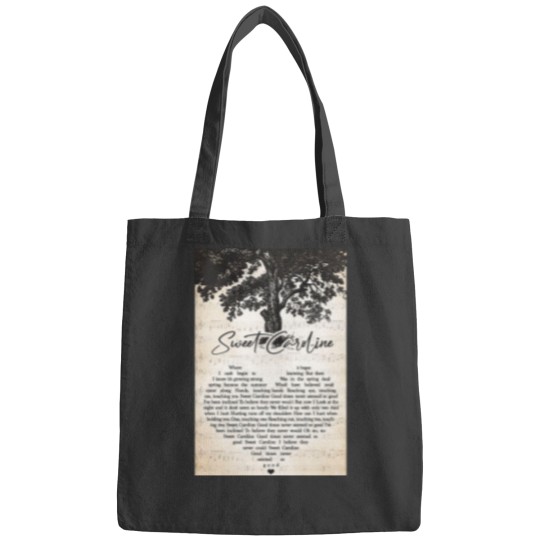 Discover Sweet caroline lyrics tree heart - Tp Bags
