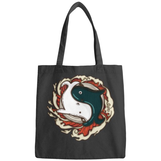 Discover Ying Yang Whales Animal Yin Yang Bags