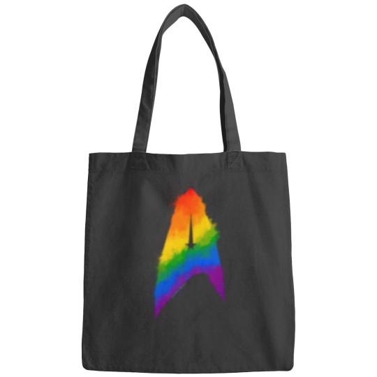 Discover Star Treks Discovery Rainbow Pride Starfleet Badge Pocket Bags