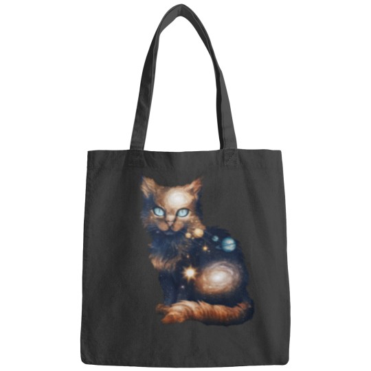 Discover Cosmic Cat Galaxy Universe Bags