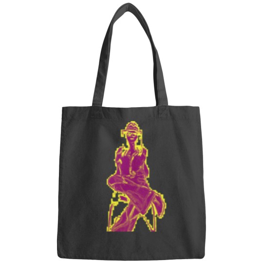 Discover WOMAN IN CHAIR Young witch quote Bags