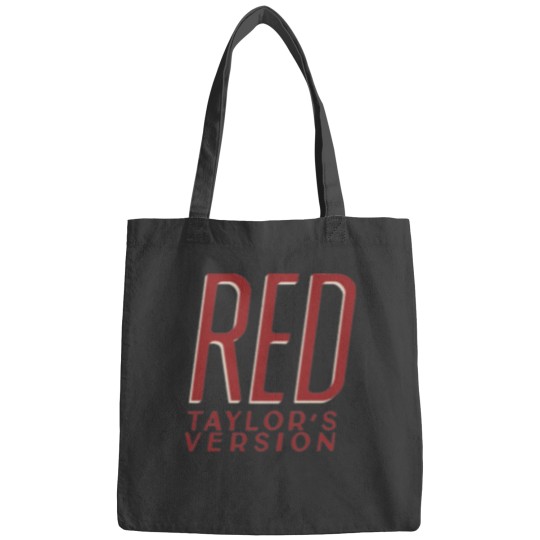 Discover RED TAYLOR'S VERSION Bags