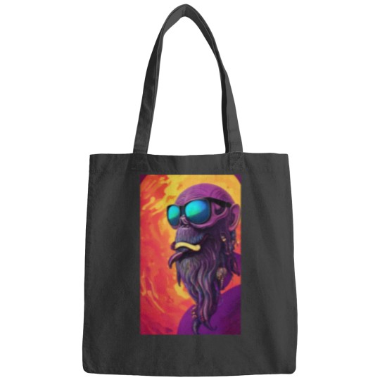 Discover crazys monkey psychedelics Bags