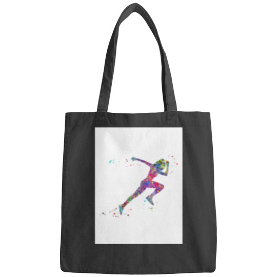 Discover Female runner Baseball ¾ Sleeve(1) Bags