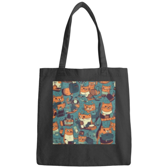 Discover Surreal Cats of Mischief Cheeky Feline Creatures Bags