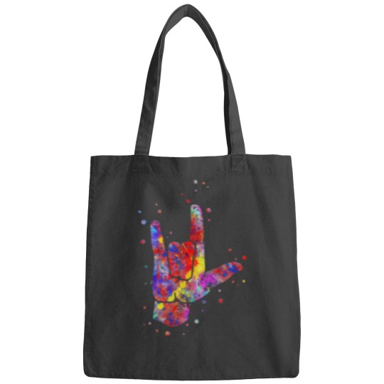 Discover I Love You ASL Sign Language Bags