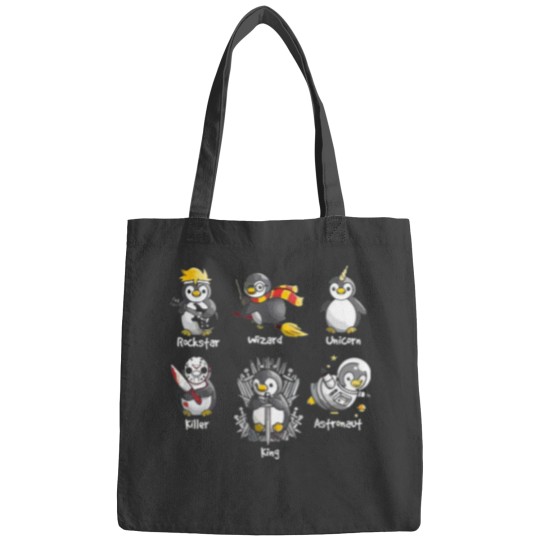 Discover Funny All The Types Of Penguins Of The World Graphic Bags