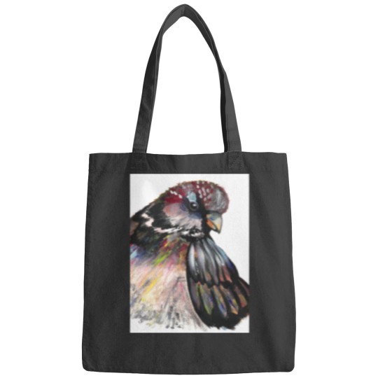 Discover Sparrow Painting (Watercolour DryBrush) Bags