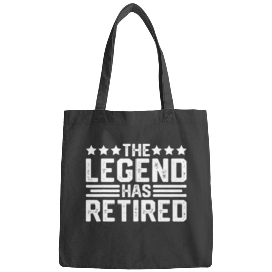 Discover The Legend Has Retired Retirement Funny Bags