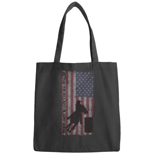Discover Barrel racer t shirt horse racing and rodeo girls Bags