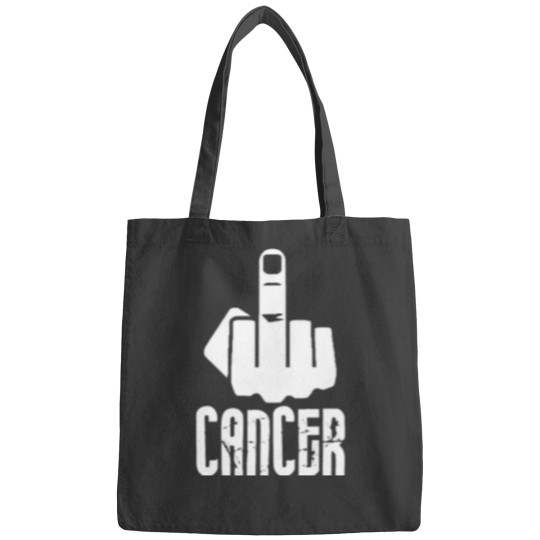 Discover Fucks Cancer Middle Fingers Bags